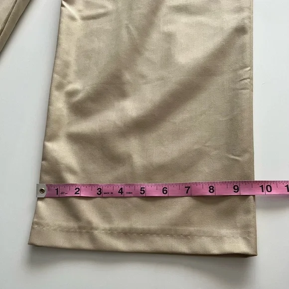 NWT baggy pleated trousers, light tan, 2 - Picture 6 of 9